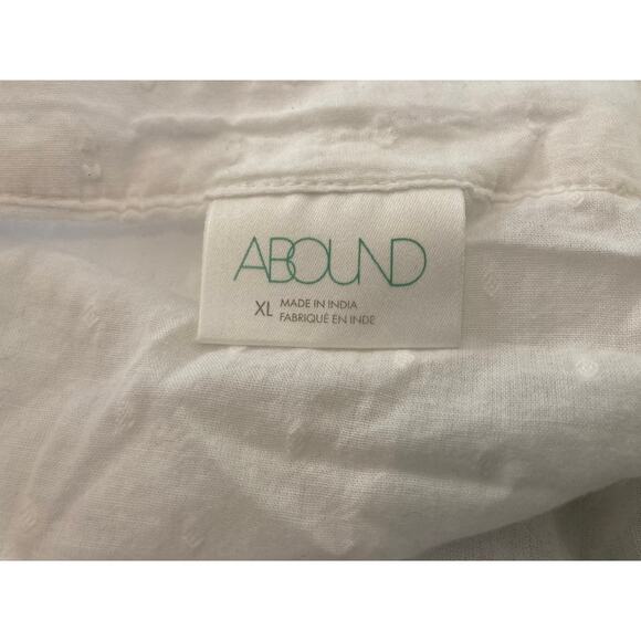 Abound Lightweight Swiss Dot Ruffle Strap Top Size XL/Extra Large in White NWT - Picture 5 of 6